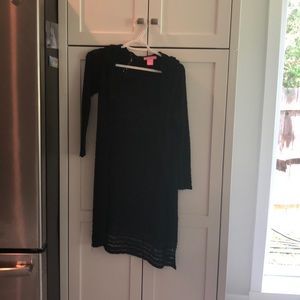 Long black cardigan